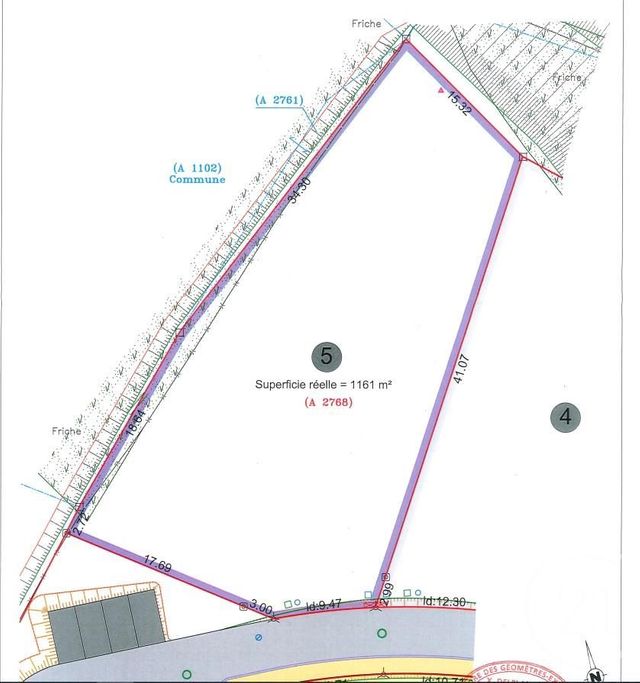 terrain à vendre - 1161.0 m2 - HERICOURT - 70 - FRANCHE-COMTE - Century 21 D.S.I.