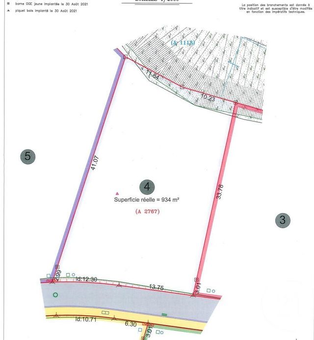 terrain à vendre - 934.0 m2 - HERICOURT - 70 - FRANCHE-COMTE - Century 21 D.S.I.